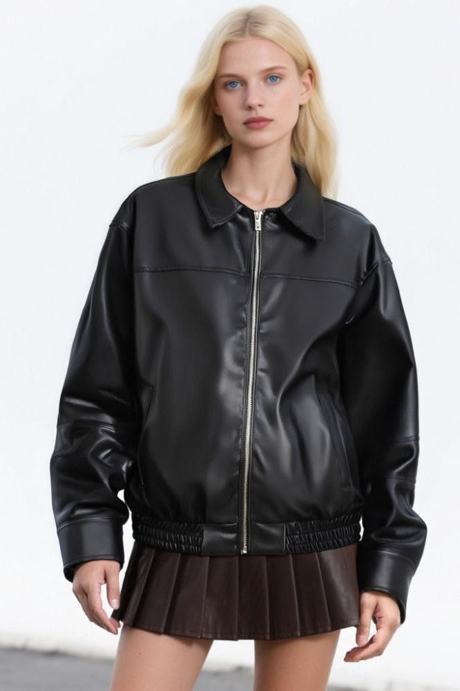Lune London | Leather Casual Blazer