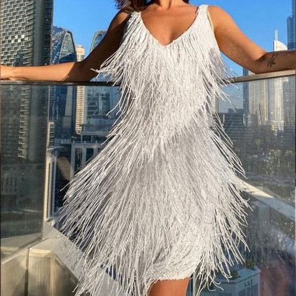 Lune London | Stylish Winter Chic Sparkling Flapper Dress for Women