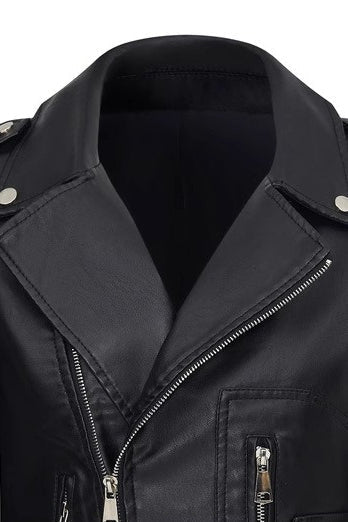 Lune London | PU leather zipper jacket