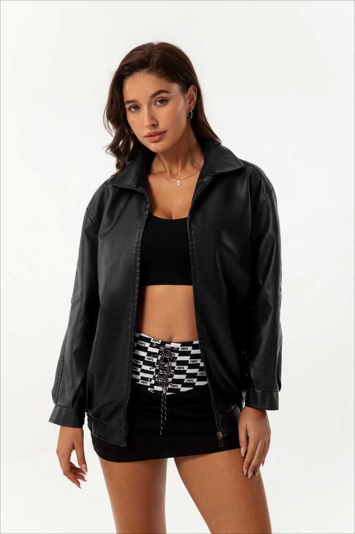 Lune London | Revers leather jacket