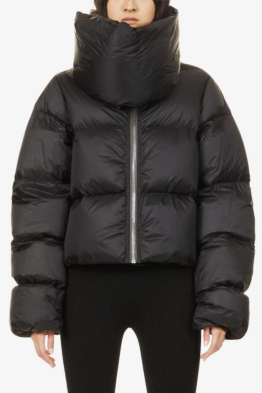 Lune London | Neck Scarf Collar Quilted Puffer Jacket