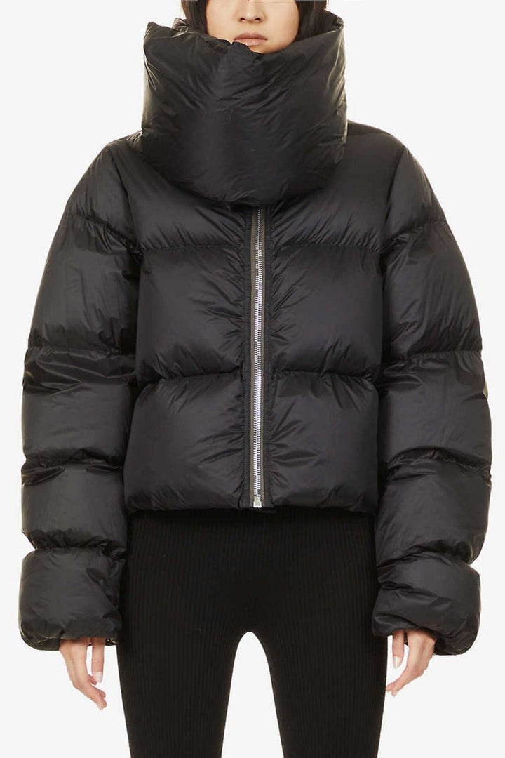 Lune London | Neck Scarf Collar Quilted Puffer Jacket