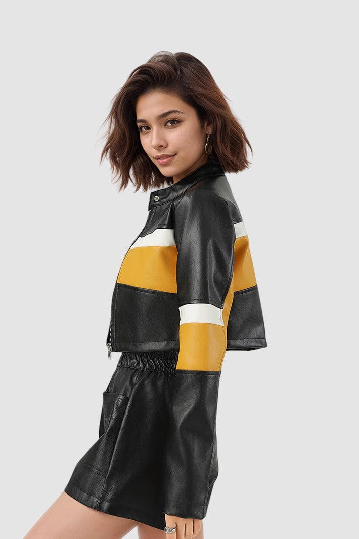 Lune London | PU Crop Jacket
