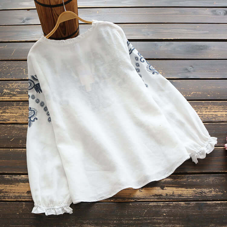 Lune London | Embroidered Round Neck Shirt