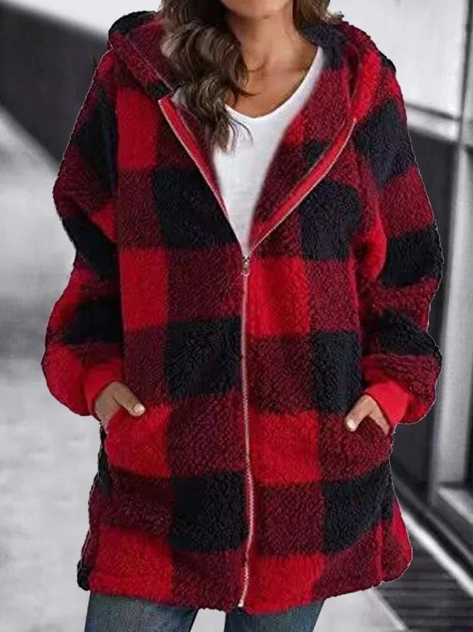 Lune London | Oversized Check Coat Plus Size