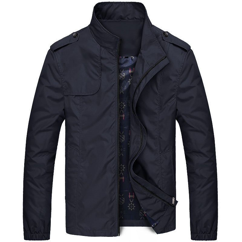 Lune London | Slim Fit Leisure Jacket - Windproof Transitional Jacket with High Collar and Pockets, Modern Design for Everyday and Outdoor Activities