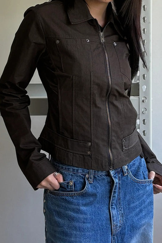 Lune London | Up Solid Color Utility Jacket