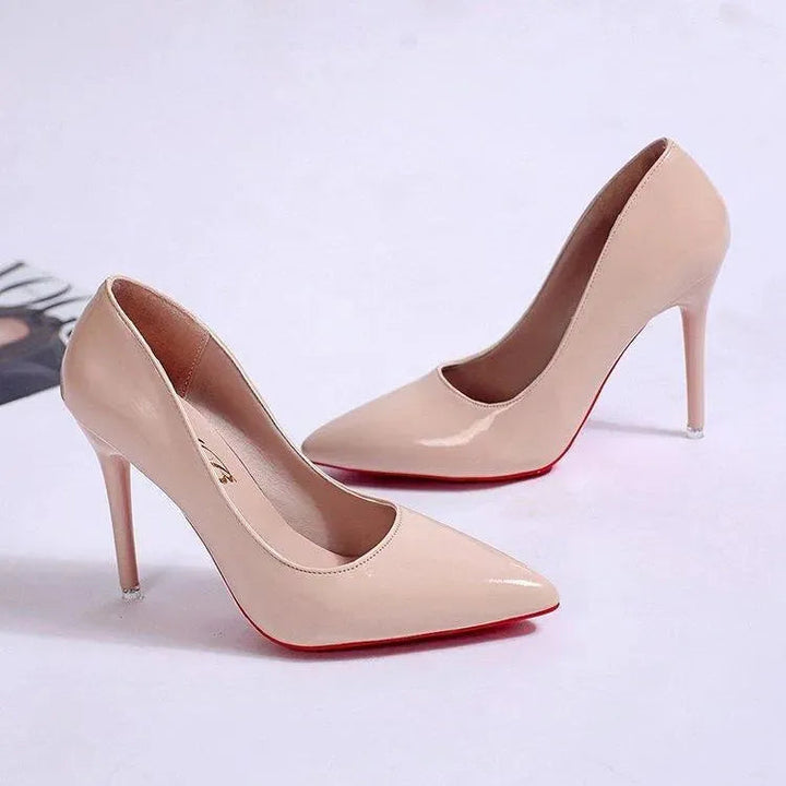 Women’s PU Stiletto Pumps mit Low Upper & High Heel | Lune London