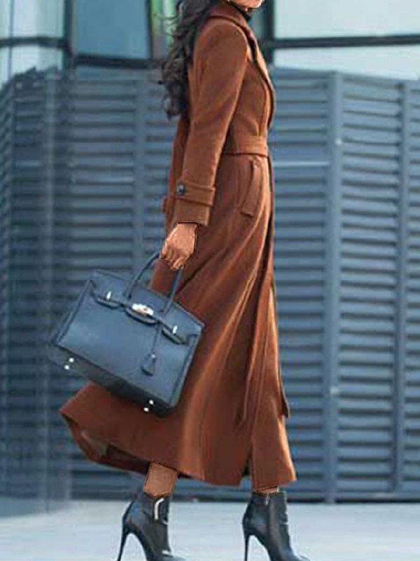Lune London | Long Coat with Belt for Women Ideal for Winter