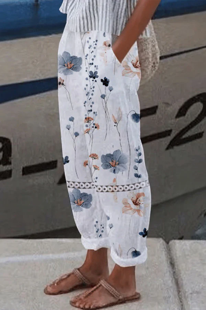 Lune London | Casual Unique Printed Button Pocket Pants