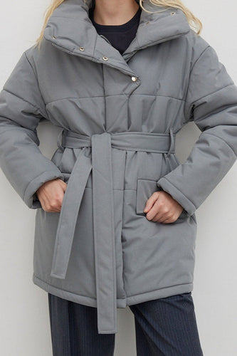 Lune London | Cotton Ties Waist Puffer Jacket