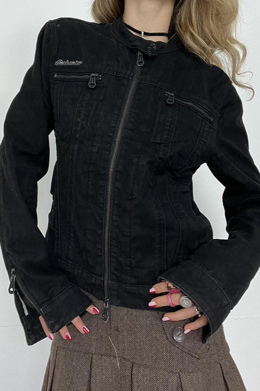 Lune London | Black Denim Trucker Jacket