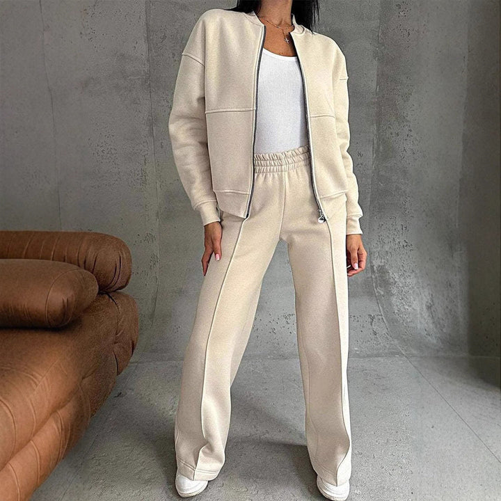 Lune London | Two-piece sets with zip jacket and wide legs in sporty style