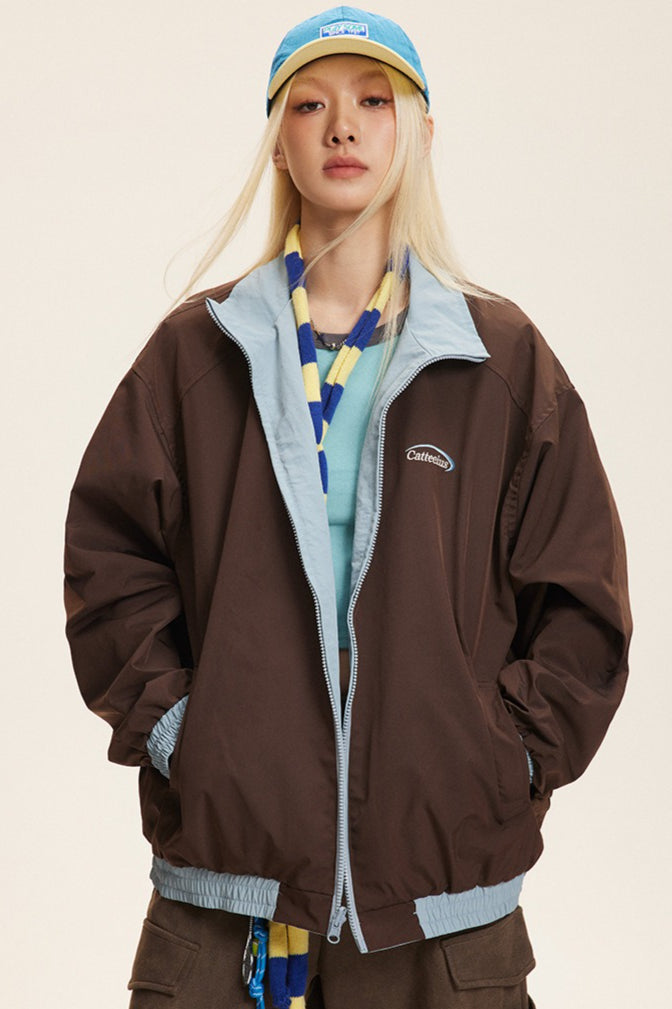 Lune London | Stand collar color combination jacket