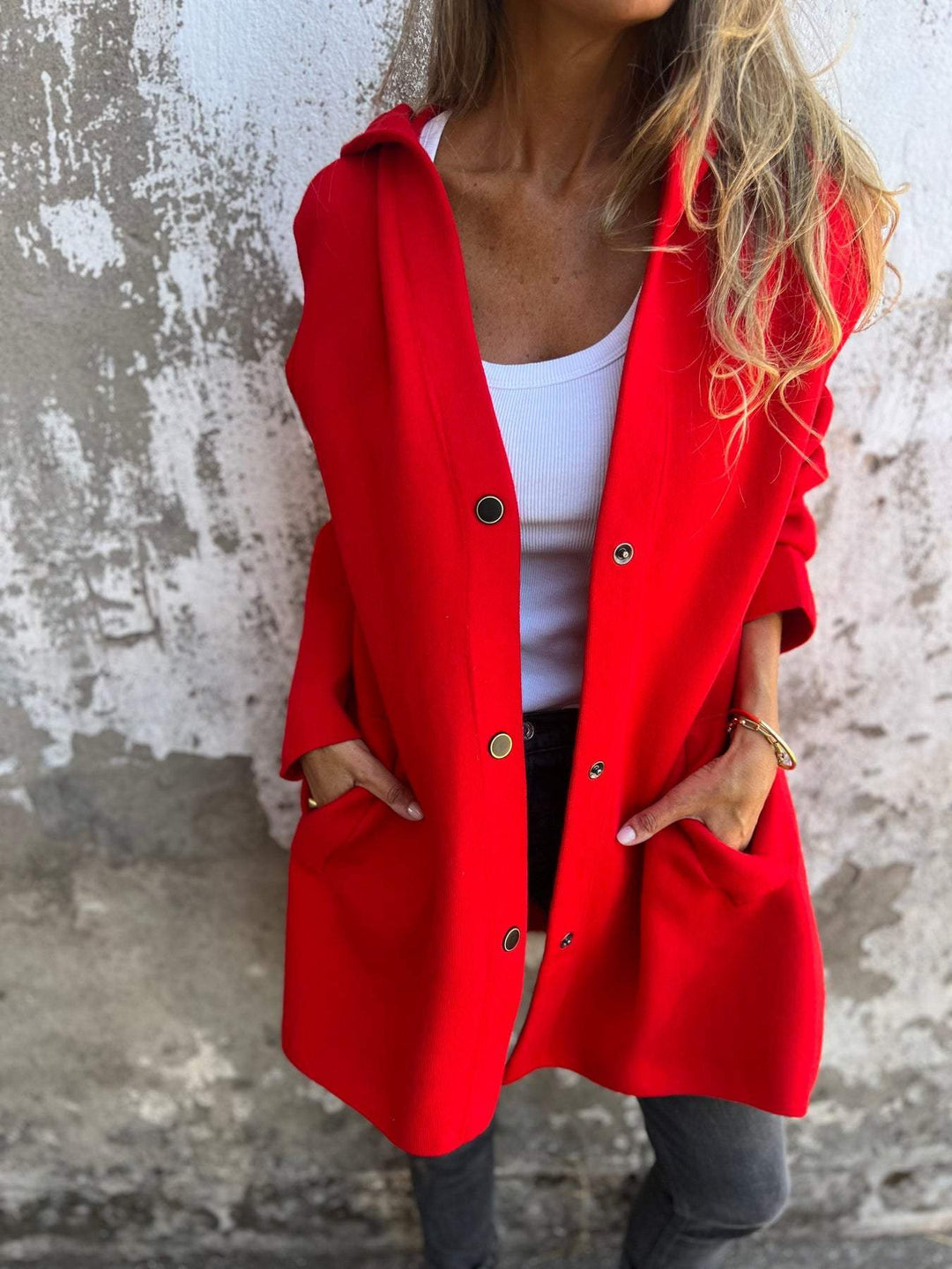 Lune London | Casual Single-Breasted Blazer with Hood