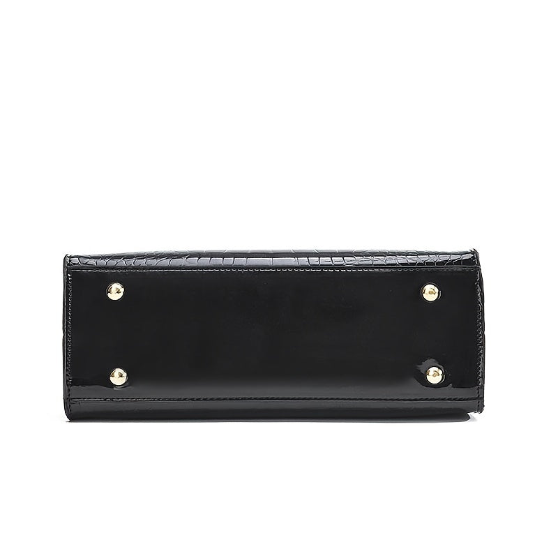 Lune London | Handbag Made Of Shiny Crocodile