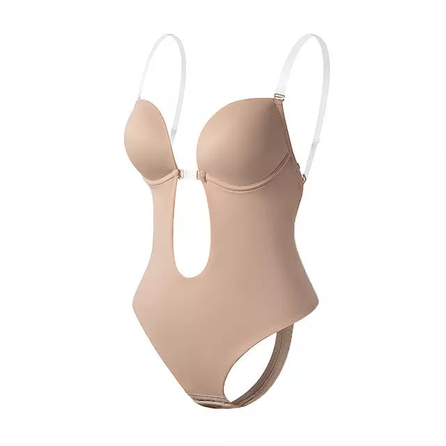 Lune London | Deep V-neck Figure-flattering Bodysuit