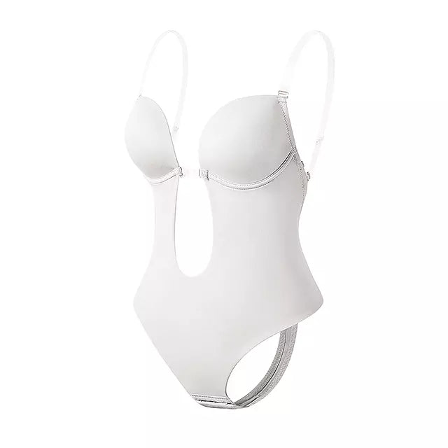 Lune London | Deep V-neck Figure-flattering Bodysuit