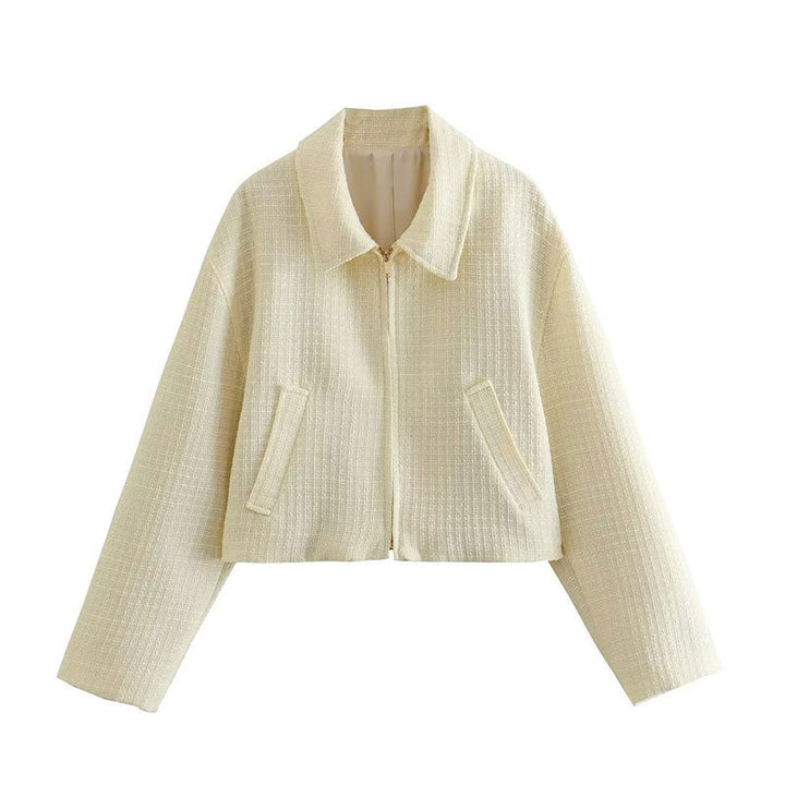 Lune London | Veste courte en tweed Chic d'automne
