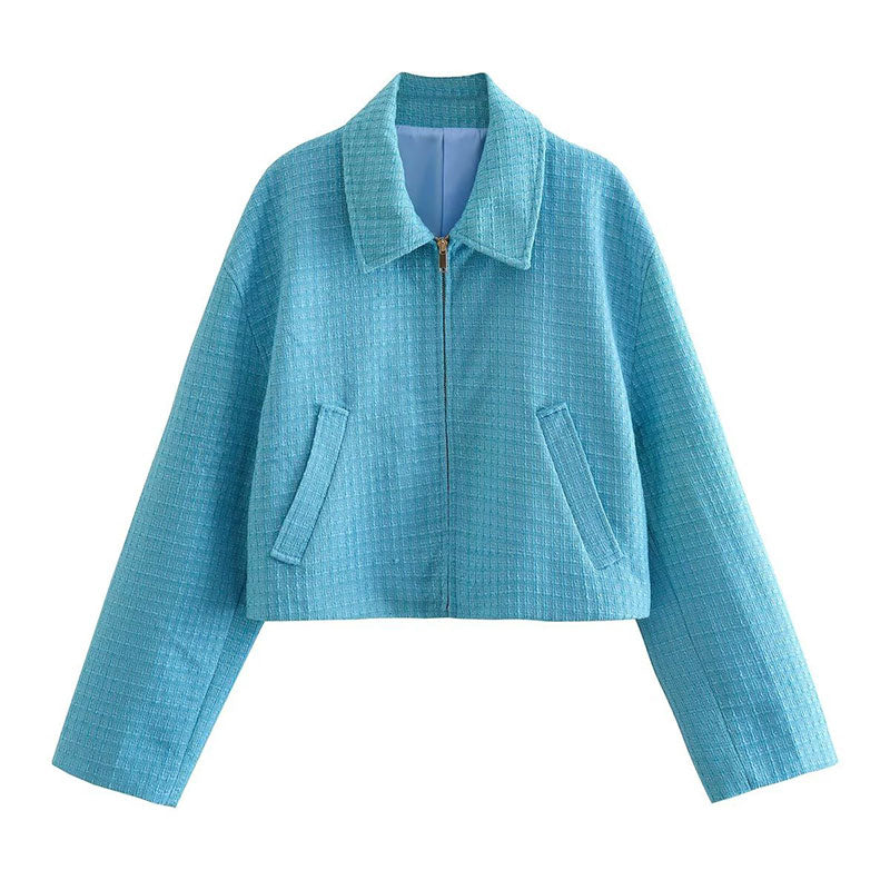 Lune London | Veste courte en tweed Chic d'automne
