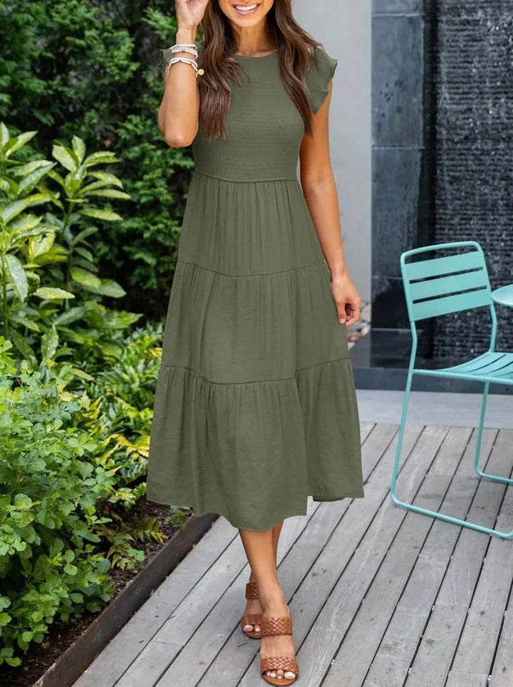 Lune London | Summer dress ruffle details pockets