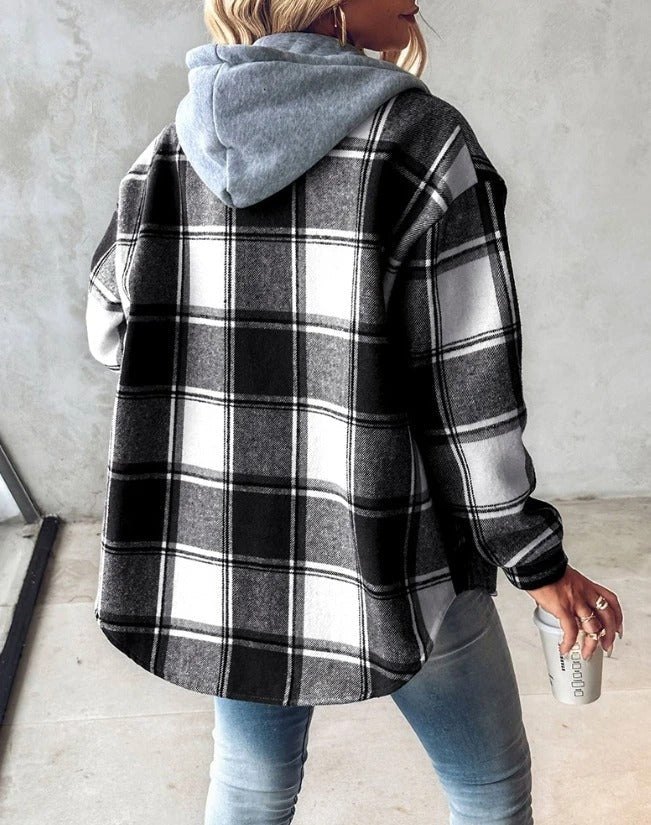 Lune London | Checked Hooded Jacket