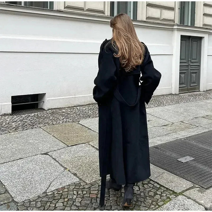 Lune London | Double-Breasted Wool Blend Coat