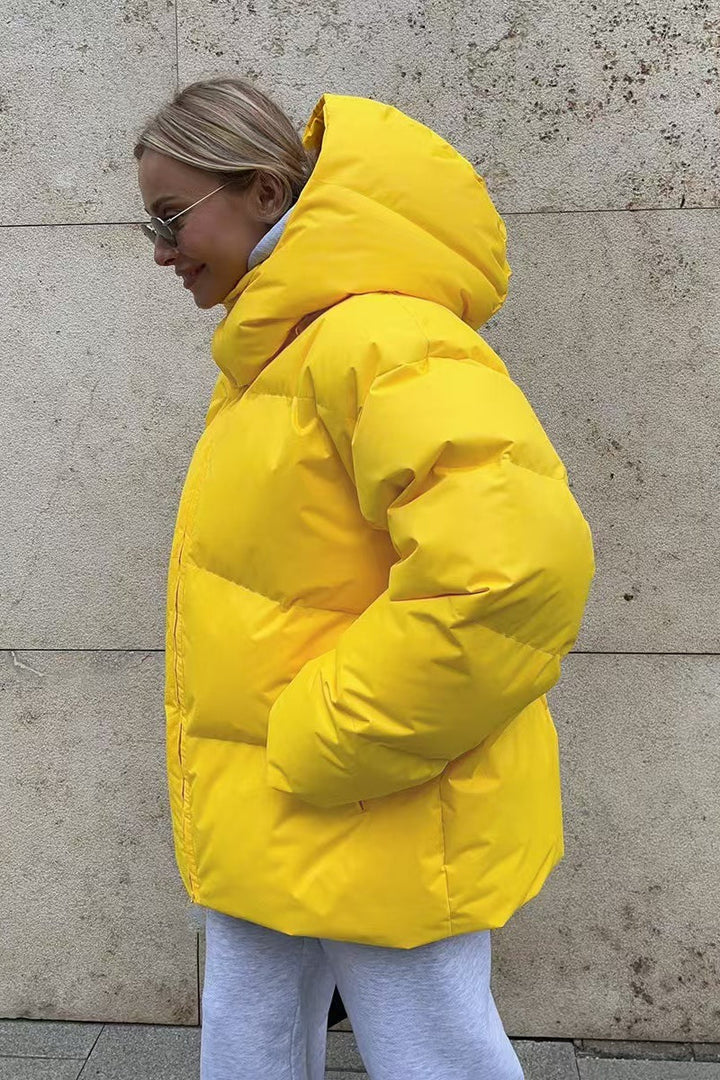 Lune London | Duty Zipper Hooded Puffer Coat
