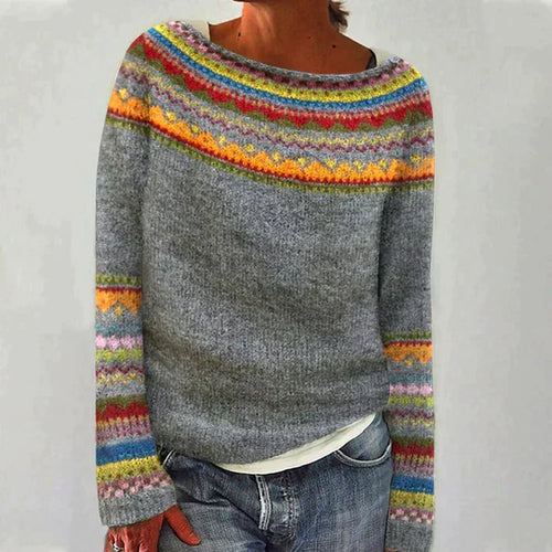 Lune London | Retro Pullover with Long Sleeves and Print