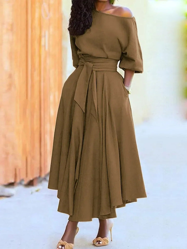 Lune London | Dress with Lacing and Lantern Sleeves