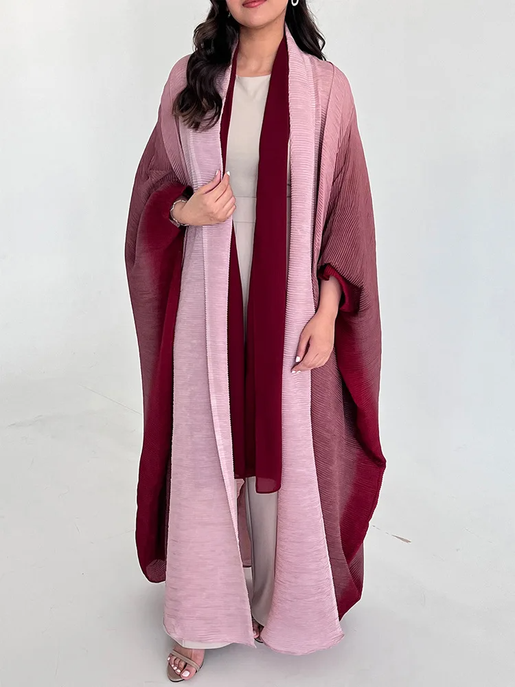 Lune London | Trench coat - Oversized Fit - Pleated texture - Scarf collar - Bat sleeves - Full length
