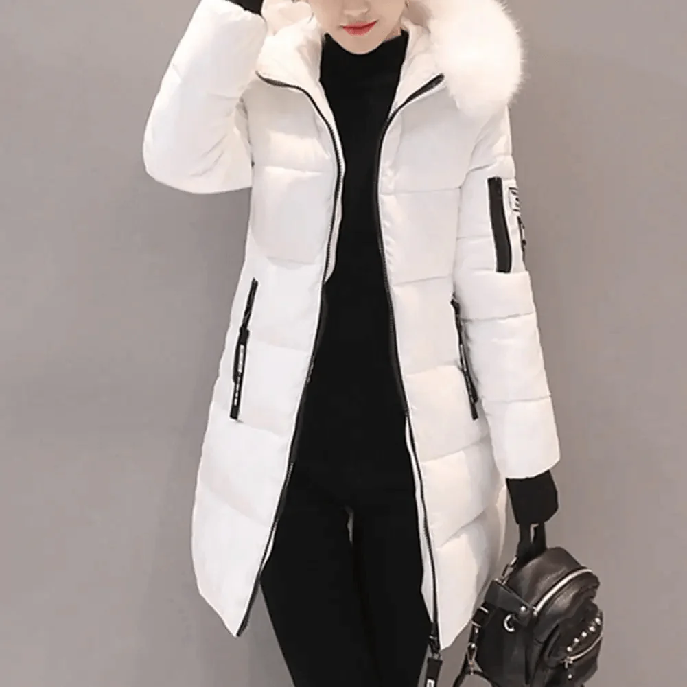 Lune London | Puffer jacket Plus size fit Quilted Faux fur hood Ribbed cuffs
