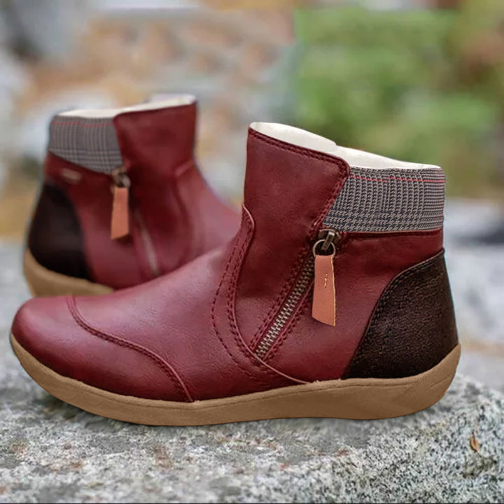 Lune London | Ankle boots - Real leather - Comfortable fit - Non-slip outsole - Zipper closure