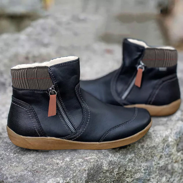 Lune London | Ankle boots - Real leather - Comfortable fit - Non-slip outsole - Zipper closure