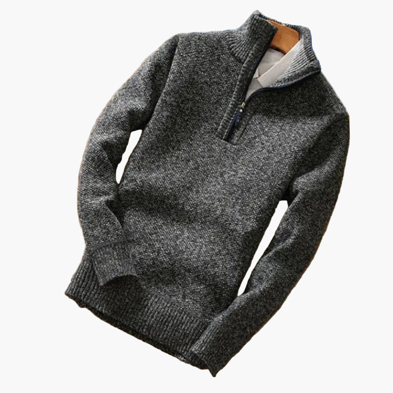 Lune London | Knitted sweater with zipper - Modern casual style for everyday and office
