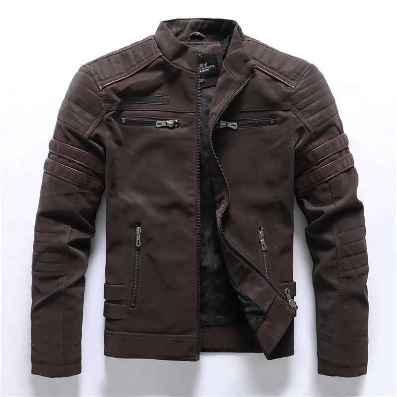 Lune London | Motorcycle jacket - Slim Fit - Fleece lining - Quilted details - Zipper pockets