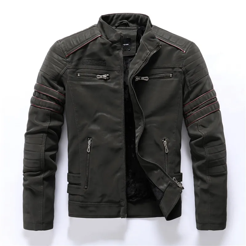 Lune London | Motorcycle jacket - Slim Fit - Fleece lining - Quilted details - Zipper pockets