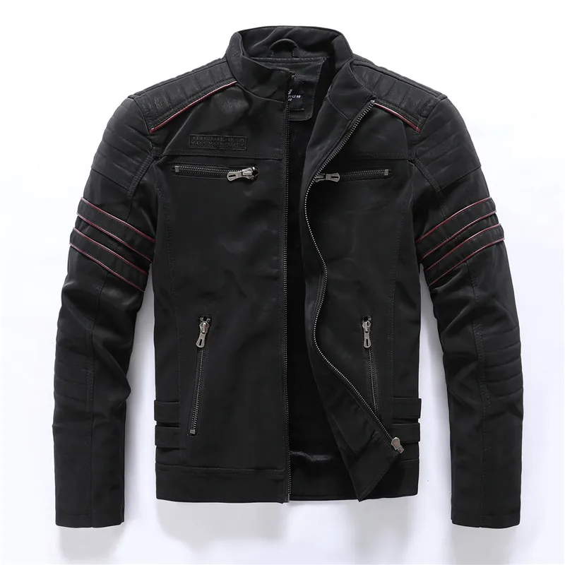 Lune London | Motorcycle jacket - Slim Fit - Fleece lining - Quilted details - Zipper pockets