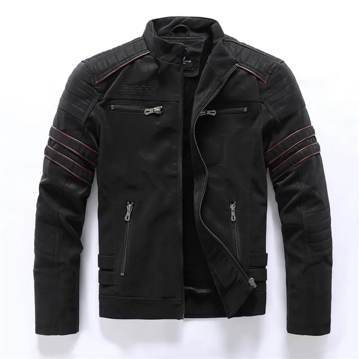 Lune London | Motorcycle jacket - Slim Fit - Fleece lining - Quilted details - Zipper pockets
