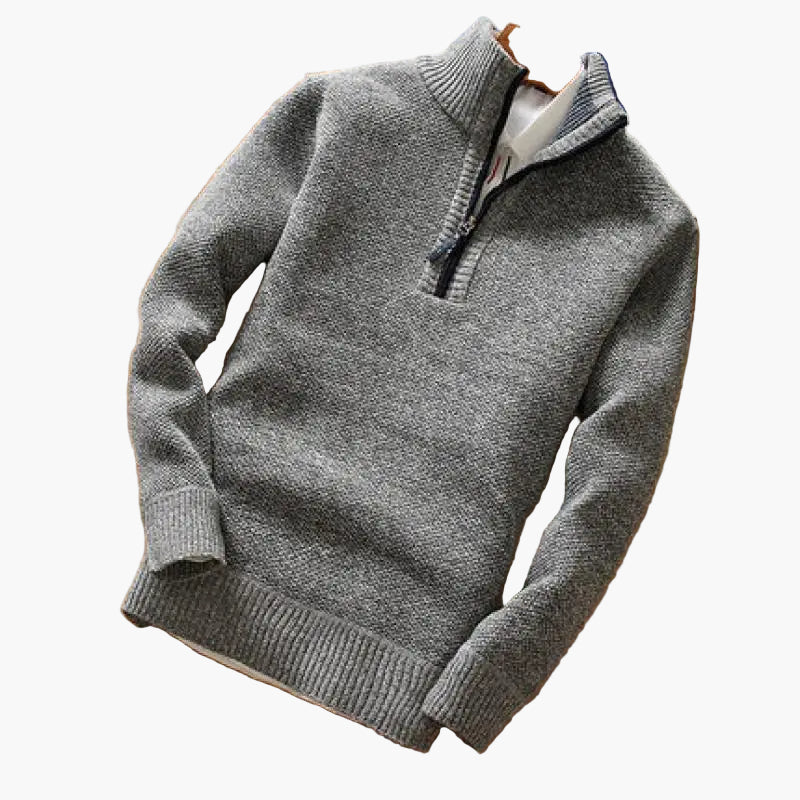 Lune London | Knitted sweater with zipper - Modern casual style for everyday and office