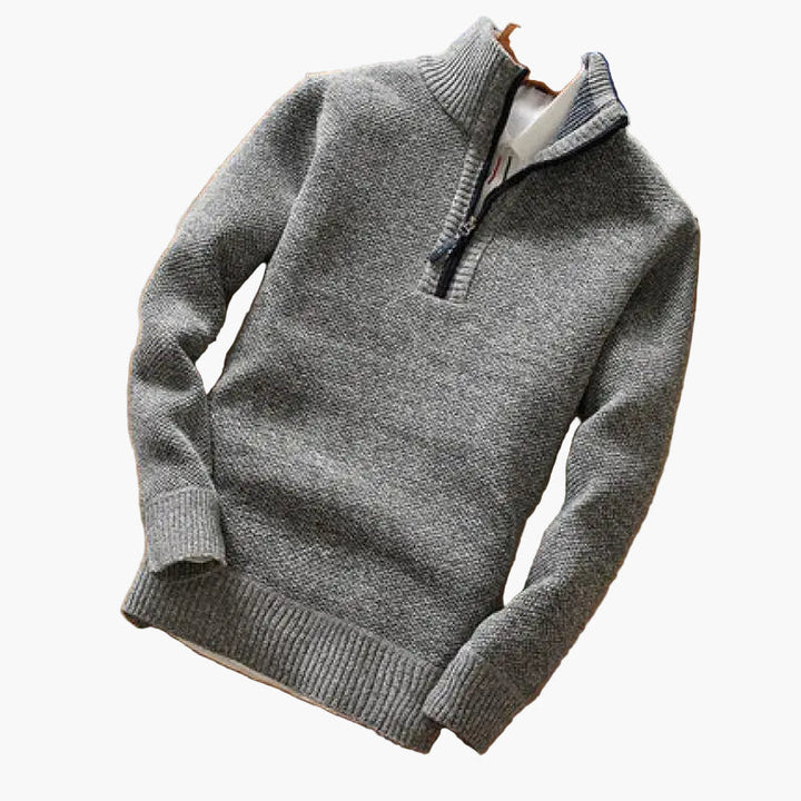 Lune London | Knitted sweater with zipper - Modern casual style for everyday and office