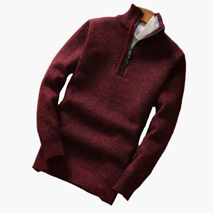 Lune London | Knitted sweater with zipper - Modern casual style for everyday and office