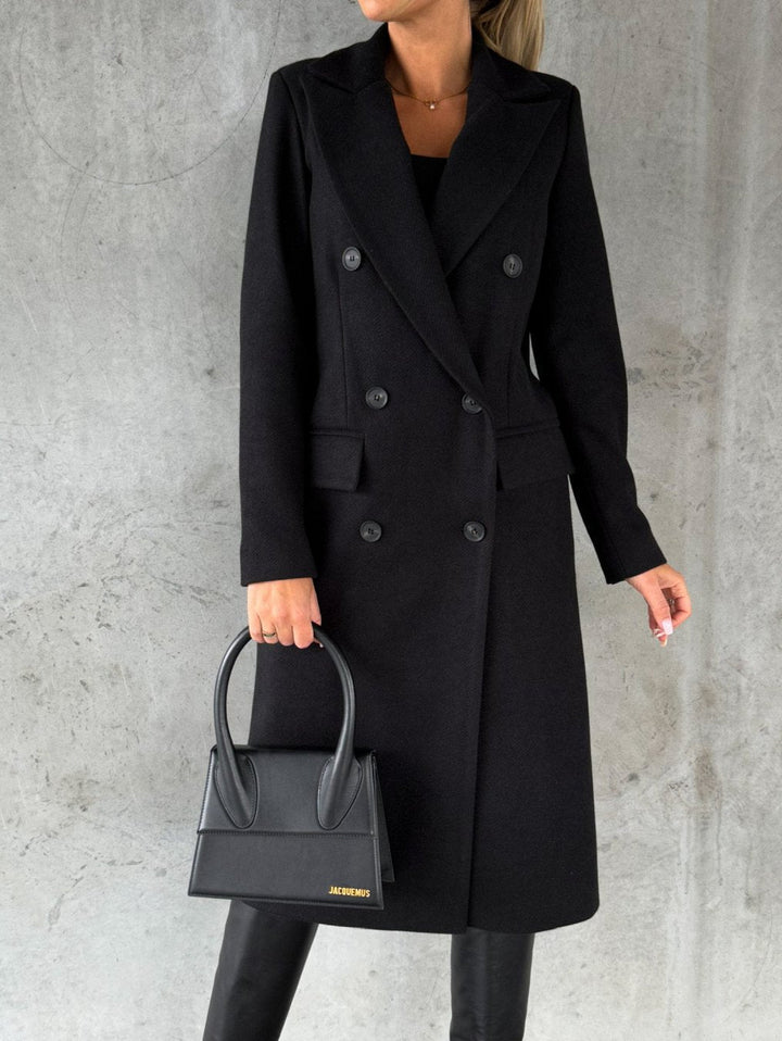 Lune London | Coat - Double-breasted Wool Blend - Classic Cut - Tailored Fit