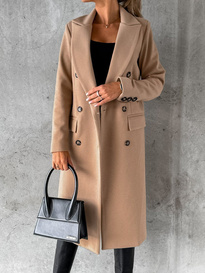 Lune London | Coat - Double-breasted Wool Blend - Classic Cut - Tailored Fit