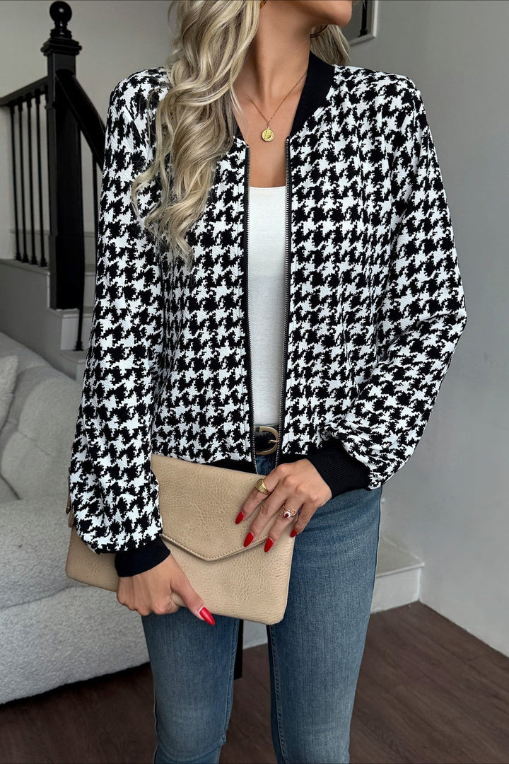 Lune London | Sleeve Houndstooth Fitted Jacket