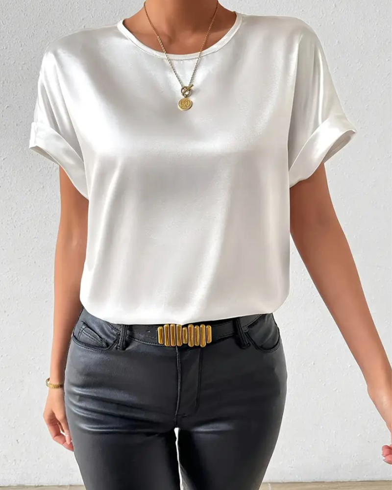 Lune London | T-Shirt Round Neck Satin Smooth