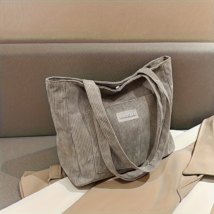 Lune London | Elegant Women's Bag Made Of High-Quality Cord Fabric Vegan Leather