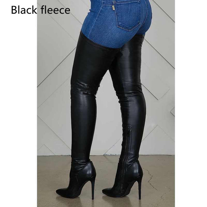 Lune London | Women's Over Knee Fall Boots Pointed Shoe High Stiletto