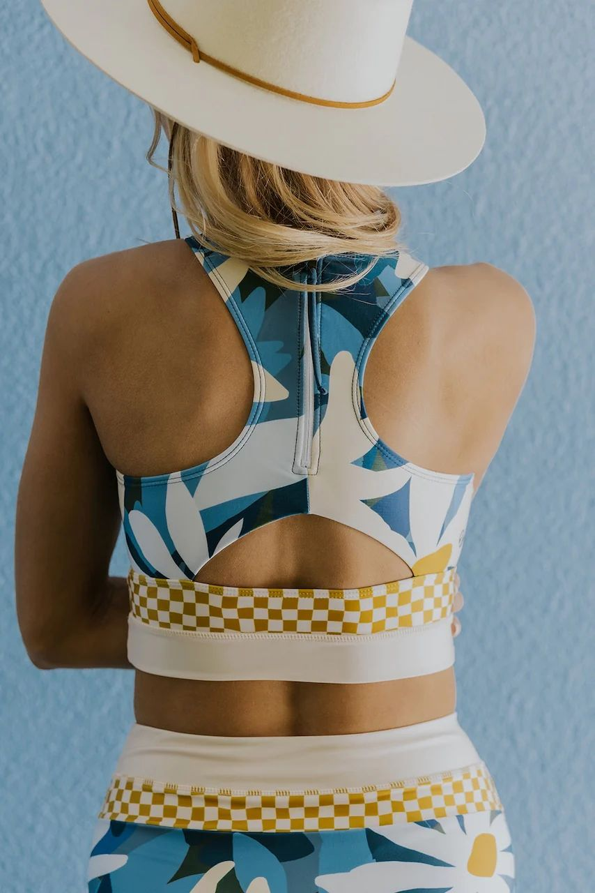 Lune London | Striped Zip-Back Chic Bikini Set
