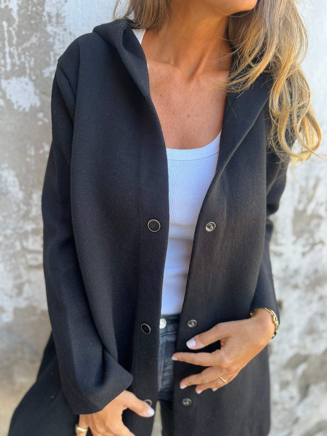 Lune London | Casual Single-Breasted Blazer with Hood